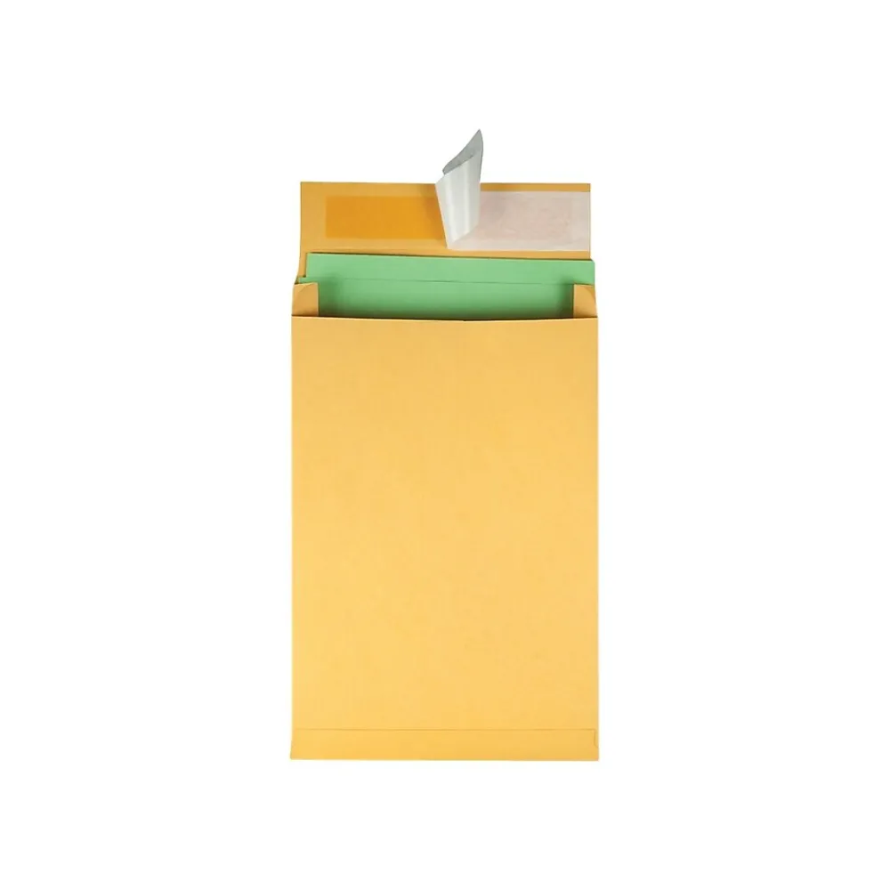 Sale Quality Park Self Seal Kraft Catalog Envelopes, 9"L x 12"H, Kraft, 25/Box (QUA93334)