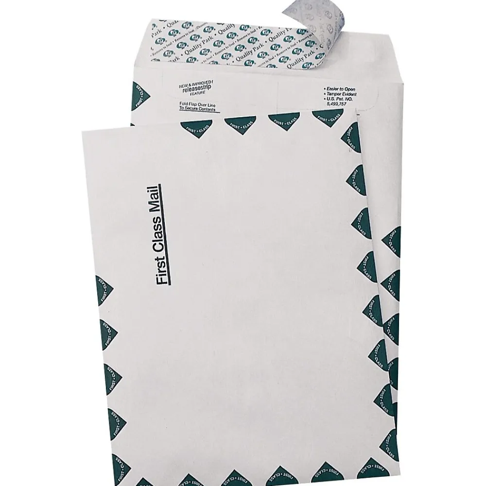 Sale Quality Park Survivor First Class Tyvek Self Seal Catalog Envelope, 9 1/2" x 12 1/2", White, 100/Box (QUAR1530)