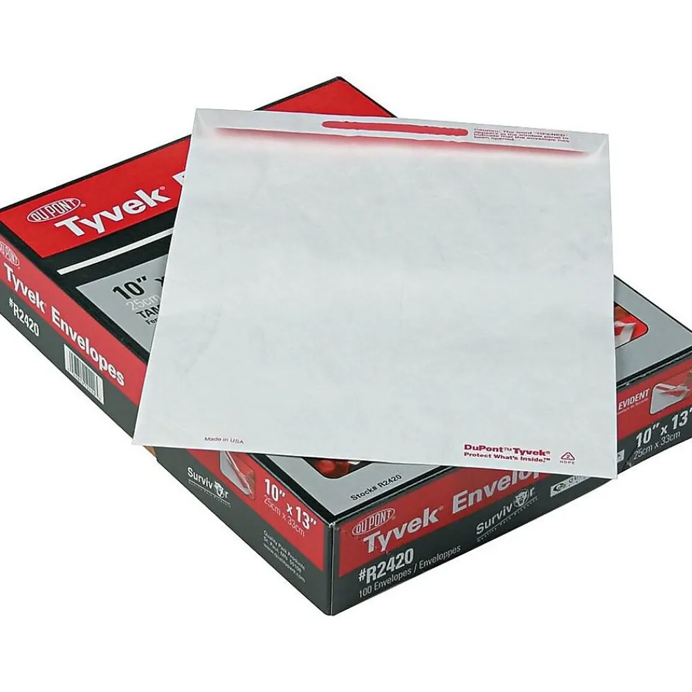 Outlet Quality Park Survivor Tyvek Self Seal Document Envelope 10" x 13", White, 100/Box (QUAR2420)