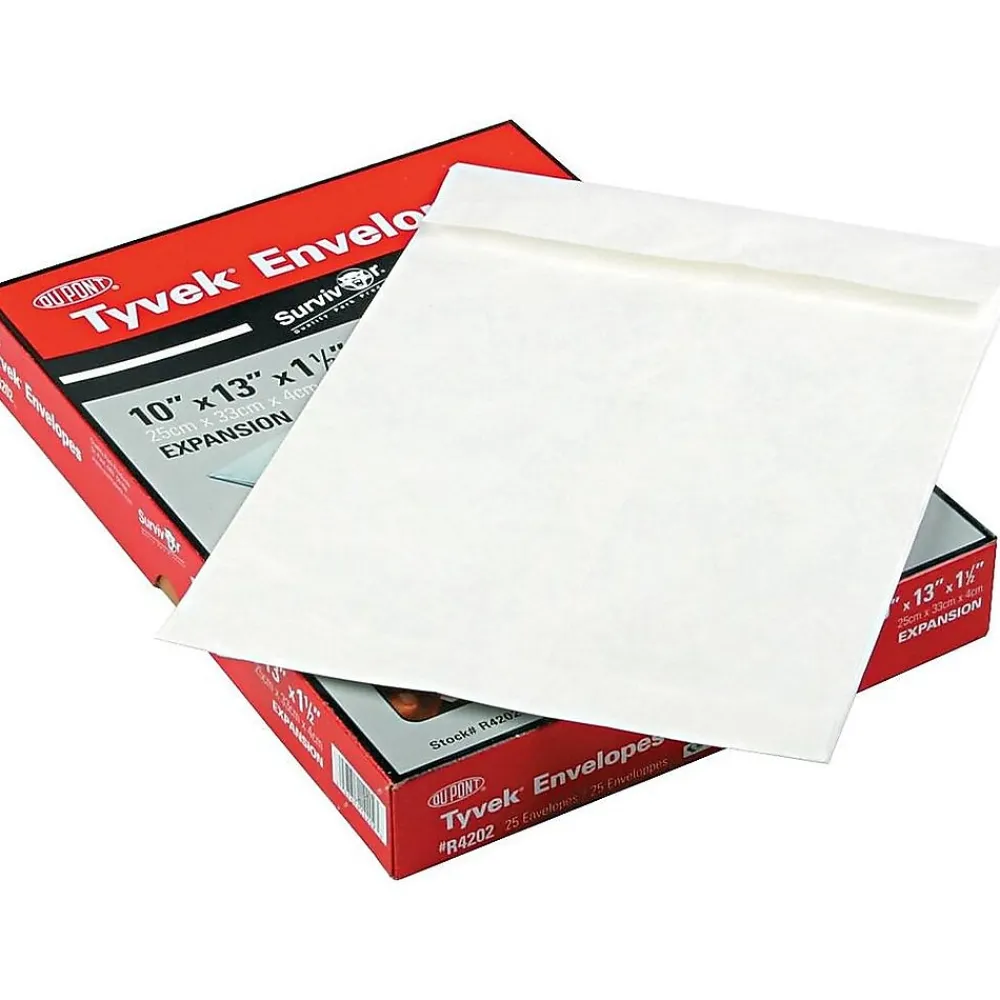 Online Quality Park Survivor Tyvek Self Seal Catalog Envelopes, 10"L x 13"H, White, 25/Box (QUAR4202)