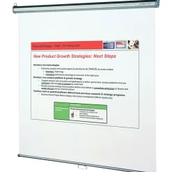 Quartet 136" Manual Tripod Projector Screen, White (696S)