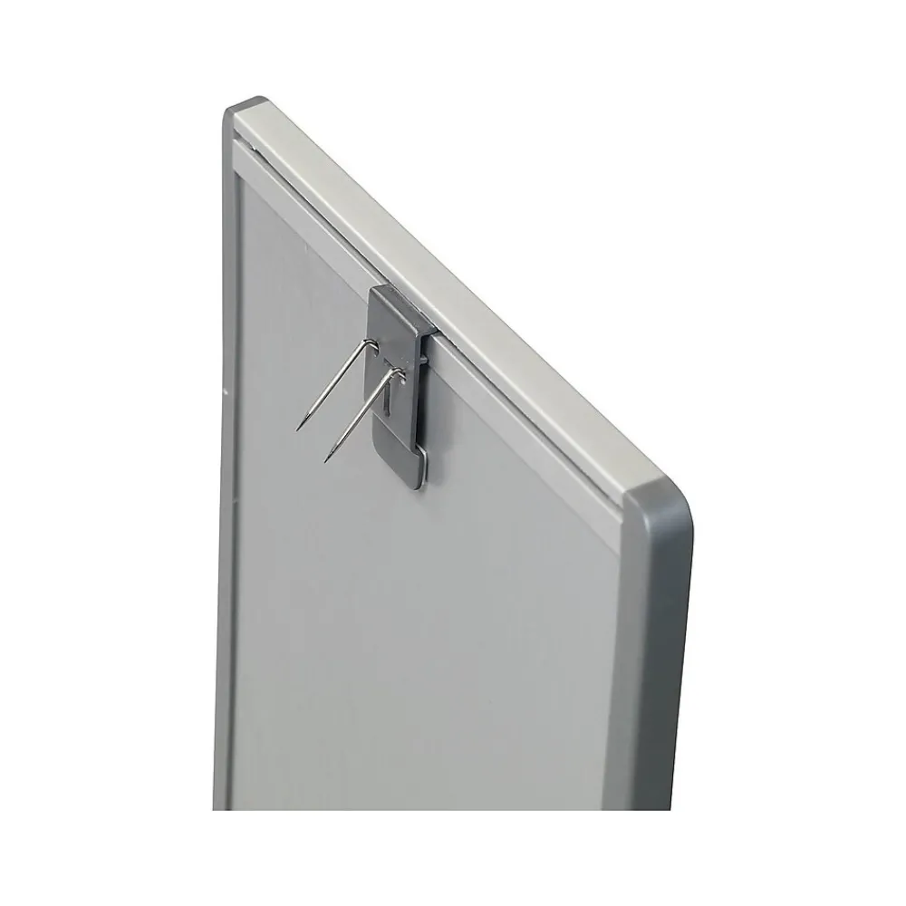 Dry Erase*Quartet Arc Cubicle Painted Steel Dry-Erase Whiteboard, Aluminum Frame, 2' x 1' (ARC2414)