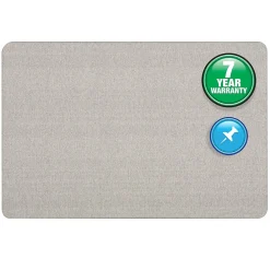 Bulletin*Quartet Oval Office Fabric Bulletin Board, Frameless, 3' x 2' (7683G)