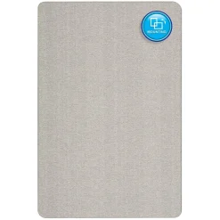 Bulletin*Quartet Oval Office Fabric Bulletin Board, Frameless, 3'H x 4'W (7684G)
