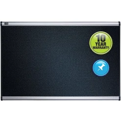 Bulletin*Quartet Prestige Foam Bulletin Board, Aluminum Frame, 4'H x 6'W (B347A)