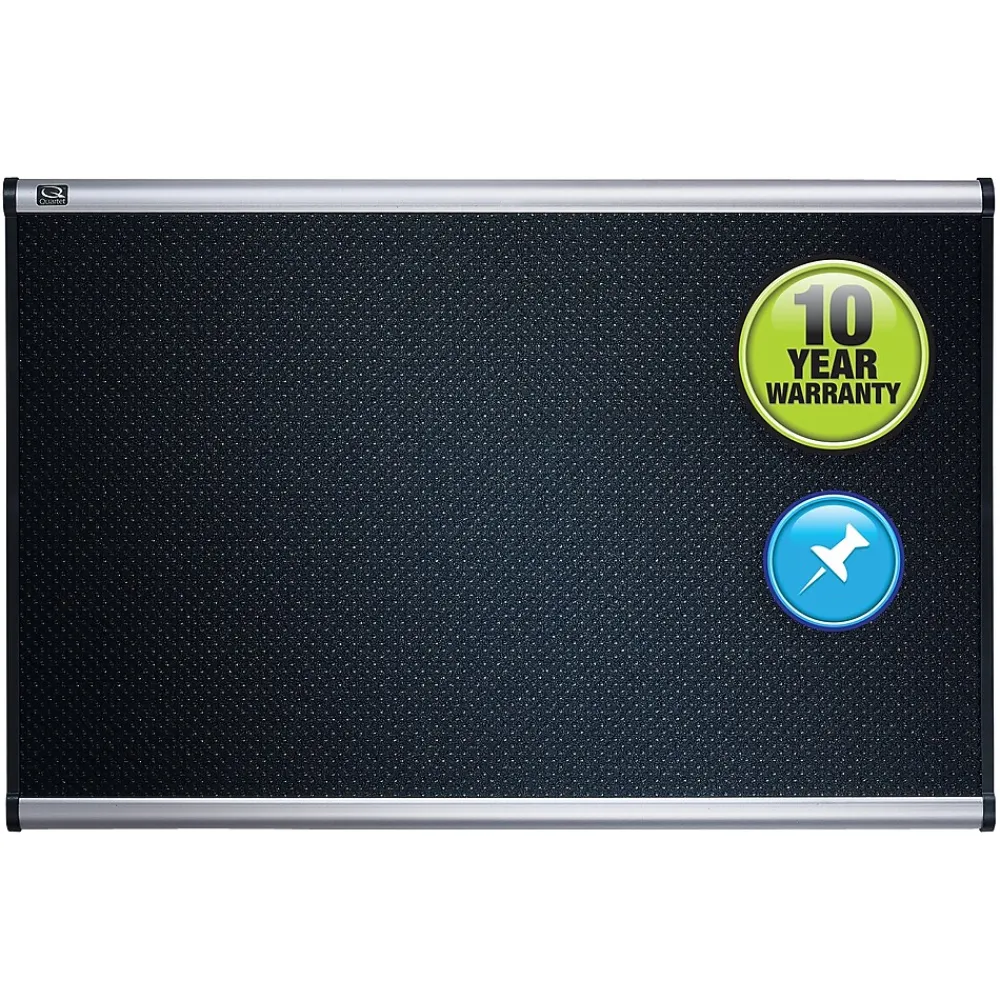 Bulletin*Quartet Prestige Foam Bulletin Board, Aluminum Frame, 4'H x 6'W (B347A)