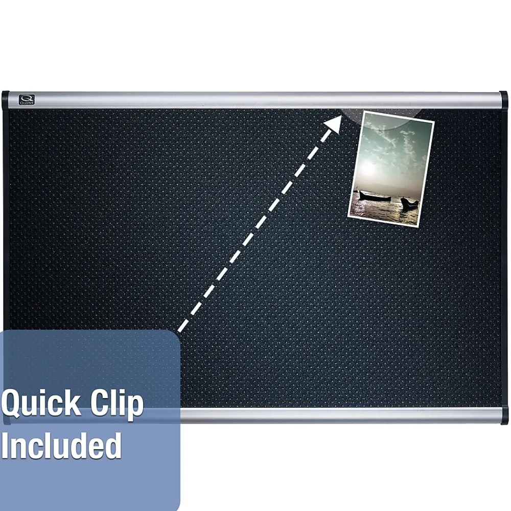 Bulletin*Quartet Prestige Foam Bulletin Board, Aluminum Frame, 4'H x 6'W (B347A)