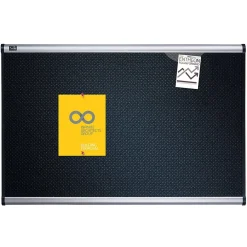 Bulletin*Quartet Prestige Foam Bulletin Board, Aluminum Frame, 4'H x 6'W (B347A)
