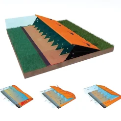 Quick Dam Universal Water Force Flood Control Dam (QDWGWL-1430)