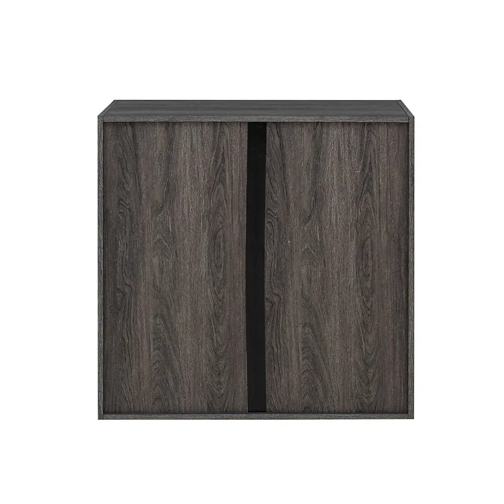 Storage Cabinets*QUUBs 31.5" Storage Cabinet with 2 Shelves, Weathered Gray (G115002600)
