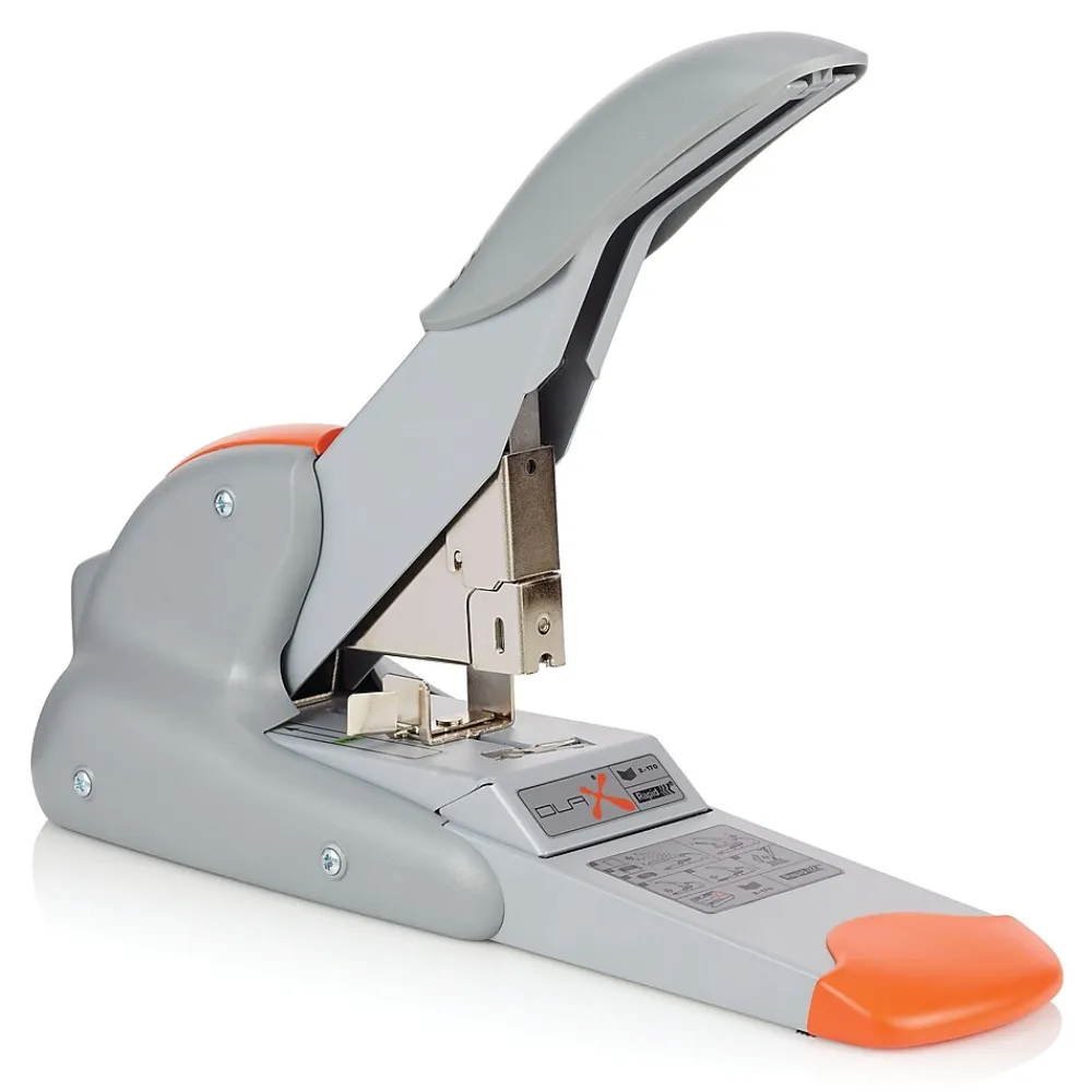 Staplers|Rapid DUAX Heavy Duty Desktop Stapler, 170 Sheet Capacity, Silver (73338)
