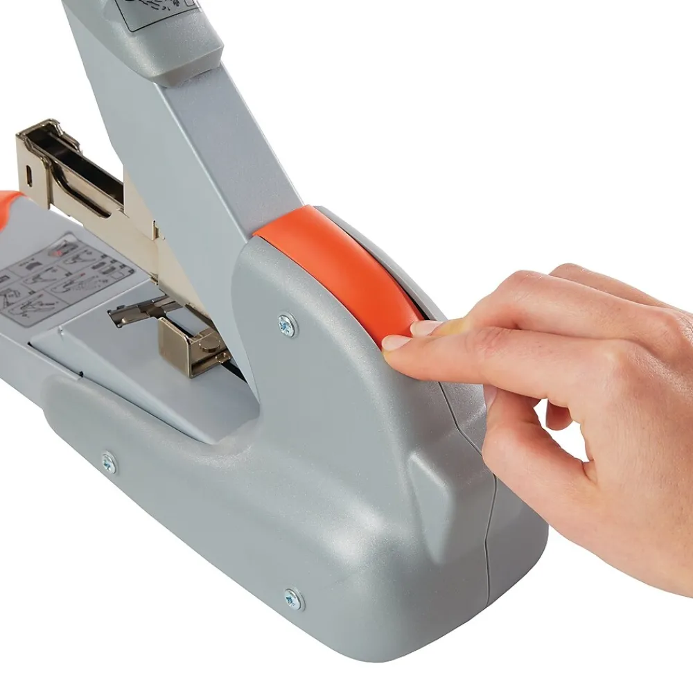 Staplers|Rapid DUAX Heavy Duty Desktop Stapler, 170 Sheet Capacity, Silver (73338)