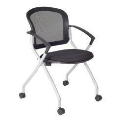 Office Chairs*Regency Cadence Mesh Nesting Chair, Black, 12/Pk (2309BK12PK)