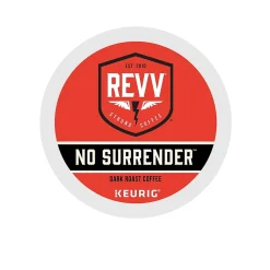 Revv Coffee No Surrender Coffee Keurig® K-Cup® Pods, Dark Roast, 24/Box (6873)
