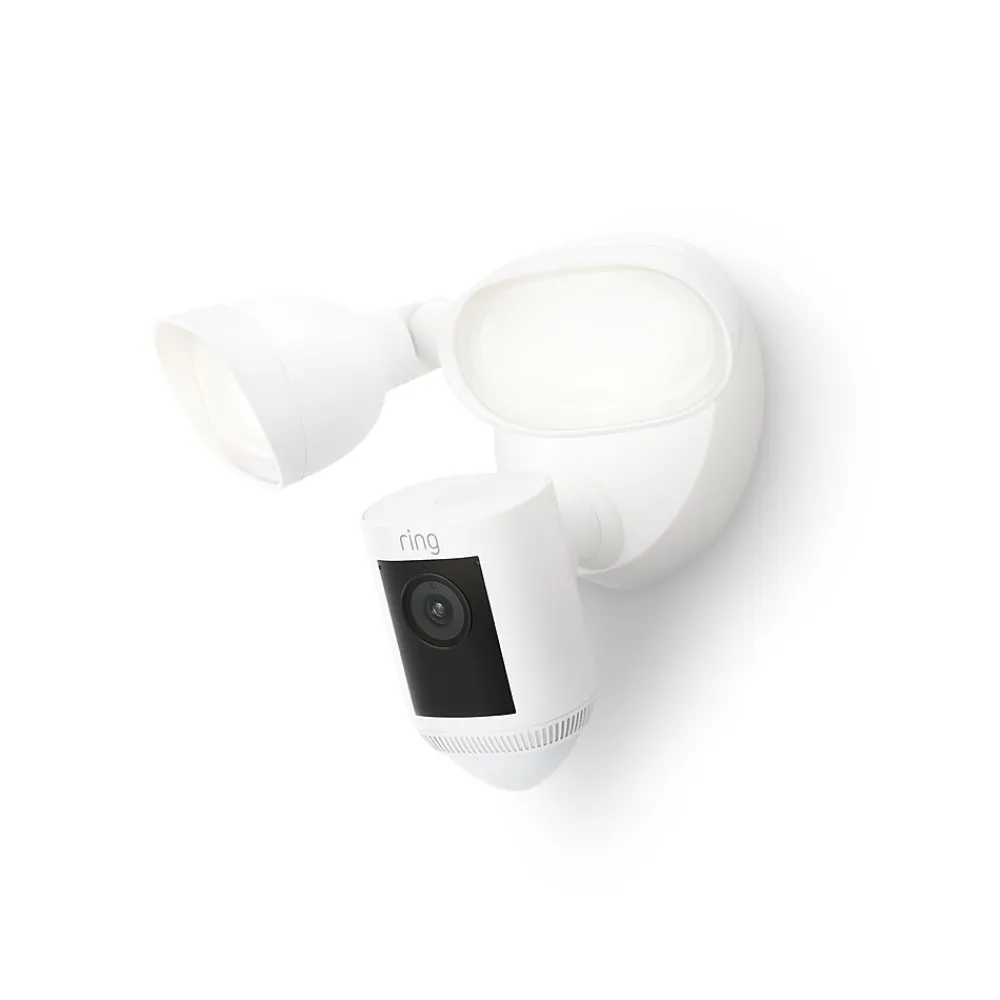 Ring Floodlight Cam Pro Outdoor Wireless Security Camera, White (B0CG6VFFVL)