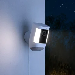 Ring Spotlight Cam Pro Wired Security Camera, White (B09DRK9ZJ8)