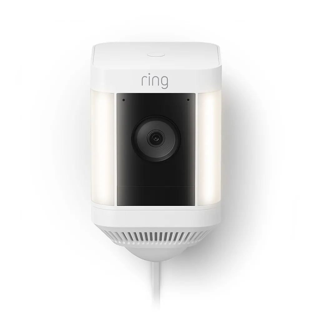 Ring Spotlight Cam Plus Outdoor Wireless Security Camera, White (B09J1TB7TB)