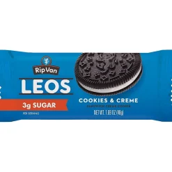 Rip Van Leos Cookies & Cream Sandwich Cookies, 1.69 oz., 10 Packs/Box (0009)
