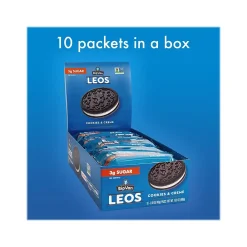 Rip Van Leos Cookies & Cream Sandwich Cookies, 1.69 oz., 10 Packs/Box (0009)