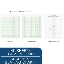 Grade Books*Roaring Spring Paper Products Teacher's Record Roll Books, 8.5