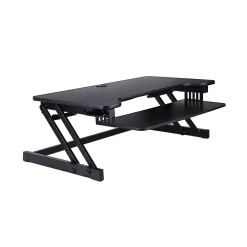 Standing Desks*Rocelco 38"W Manual Adjustable Standing Desk Converter, Black (R DADRB)