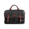 Rogue Canvas/Leather Business Messenger Bag, Black (WALMESSBAG-BLK)<Rogue Wallet Discount