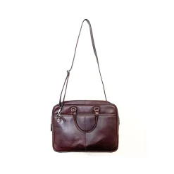 Rogue Leather Business Messenger Bag, Brown (WALMESSLTHBROWN)<Rogue Wallet Discount
