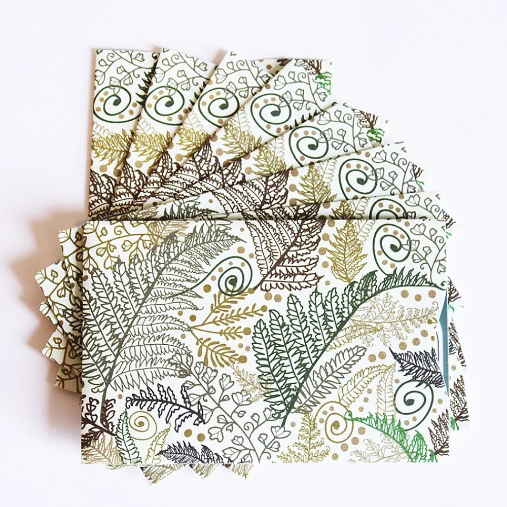 WalletGuard RFID Paper Travel Wallet, Green Fern, 10/Set (WALRFIDPKGFERN)<Rogue Wallet Clearance