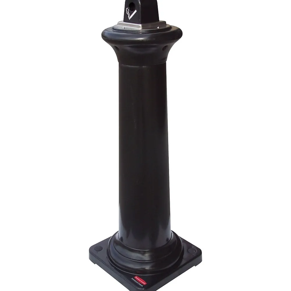 GroundsKeeper Stainless Steel Ash Urn, Black (FG9W3000BLA)<Rubbermaid Online