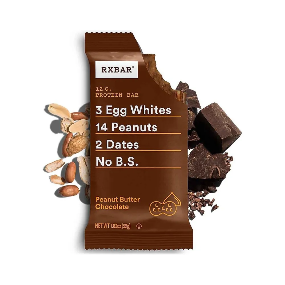 RX Bar Gluten-Free Peanut Butter Chocolate Protein Bar, 1.83 oz., Dozen (691519/RXF010)