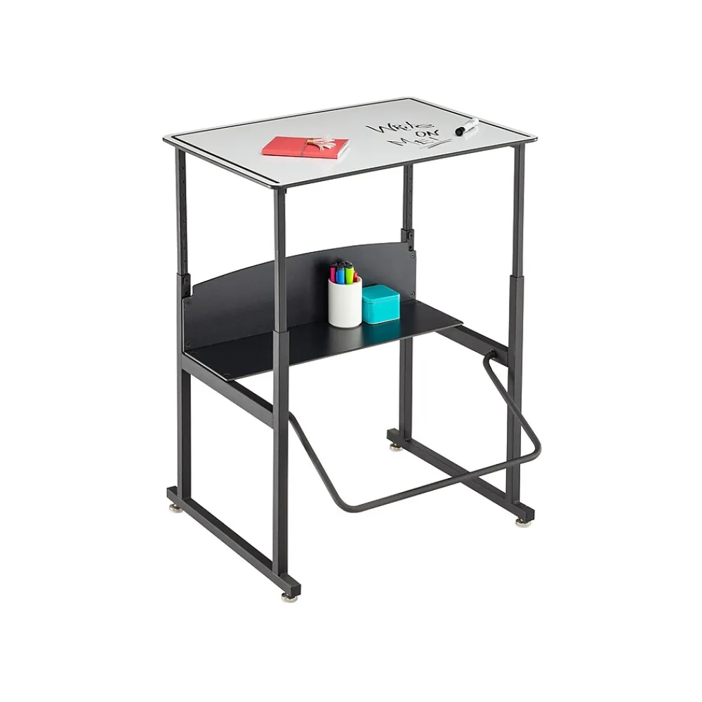Standing Desks*Safco AlphaBetter 26" - 42" Plastic/Steel Adjustable Desk, White/Black (1203DE)