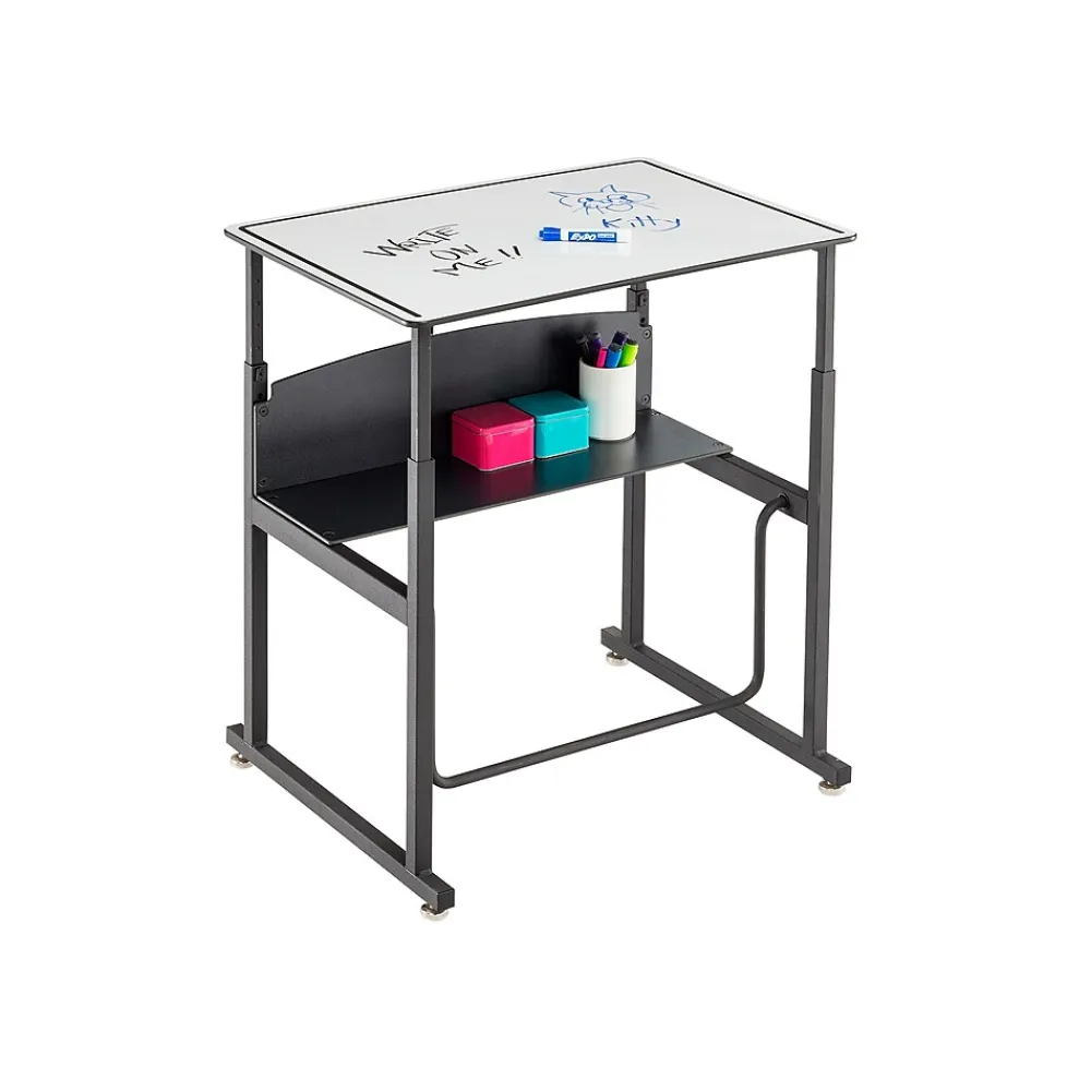 Standing Desks*Safco AlphaBetter 26" - 42" Plastic/Steel Adjustable Desk, White/Black (1203DE)