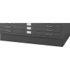 File Cabinets*Safco Closed Base Flat File Cabinet, Black (4997BLR)