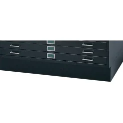 File Cabinets*Safco Closed Base Flat File Cabinet, Black (4995BLR)