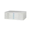 File Cabinets*Safco Facil 5-Drawer Flat File Cabinet, Stackable, Gray, Specialty (4972LG)