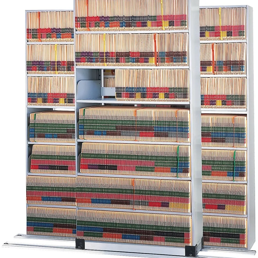 Shelving*Safco Four-Post Adder Storage Shelving, Letter, 7-Shelf, 36"W, Black (EFO3612767ADV)