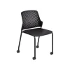Folding & Stacking*Safco Next Polypropylene Office Chair, Black, 4/Carton (4314BL)