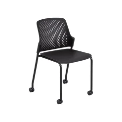 Folding & Stacking*Safco Next Polypropylene Office Chair, Black, 4/Carton (4314BL)
