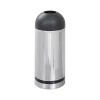 Reflections Indoor Trash Can w/Lid, Chrome/Black Steel, 15 Gal. (9871)<Safco Outlet