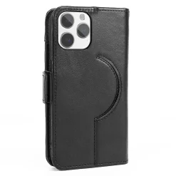 SaharaCase Folio Wallet MagSafe Phone Case for iPhone 15 Pro Max, Shock Absorbing, Black (CP00480)