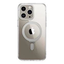 SaharaCase Hybrid-Flex Kickstand MagSafe Phone Case for iPhone 15 Pro, Shock Absorbing, Clear (CP00460)