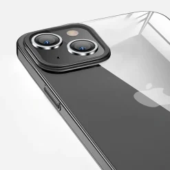 SaharaCase Hybrid-Flex Ultra Thin MagSafe Phone Case for iPhone 15 Plus, Shock Absorbing, Black (CP00449)