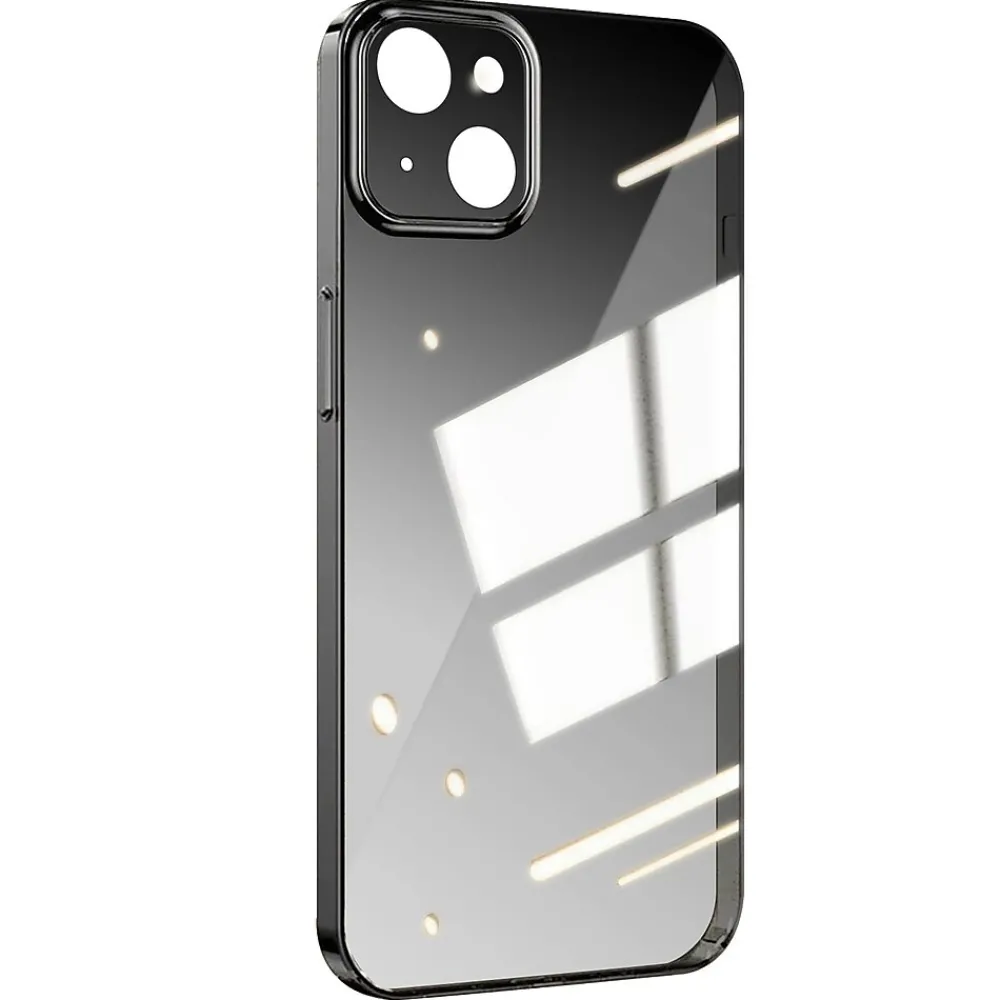 SaharaCase Hybrid-Flex Ultra Thin MagSafe Phone Case for iPhone 15, Shock Absorbing, Black (CP00440)