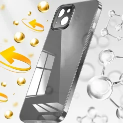 SaharaCase Hybrid-Flex Ultra Thin MagSafe Phone Case for iPhone 15, Shock Absorbing, Black (CP00440)
