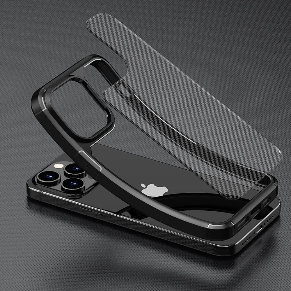 SaharaCase Rugged Case for iPhone 15 Pro Max with Glass Screen, Camera Protector, Shock Absorbing, Black (CP470ZD128ZD131)