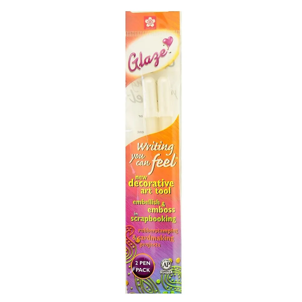 Pens|Sakura Gel Pen,Fine Point, 0.8mm, White Ink, 6 Pack (73971-PK6)