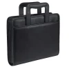 Leather Zippered Padfolio, Black (15670)<Samsill Clearance