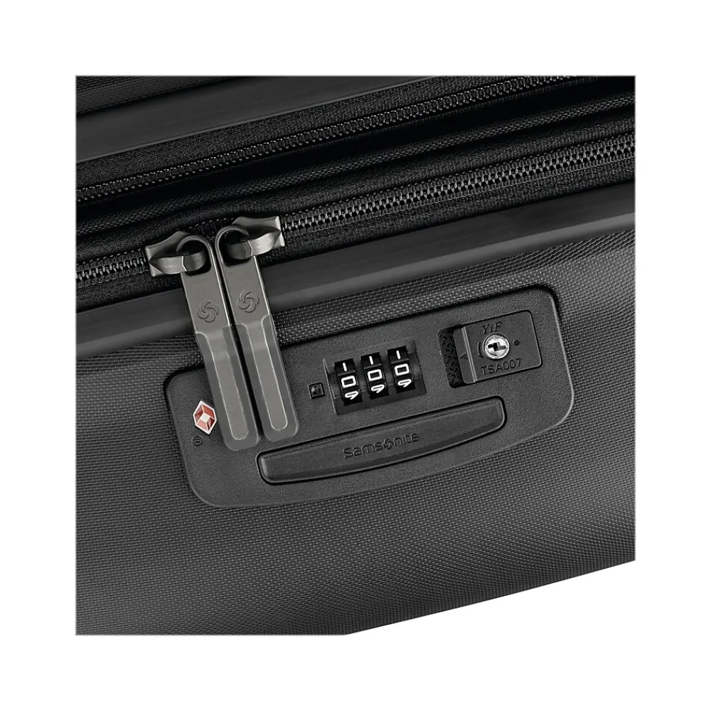 Elevation Plus 23" Hardside Carry-On Suitcase, 4-Wheeled Spinner, TSA Checkpoint Friendly, Triple Black (142910-2620)<Samsonite