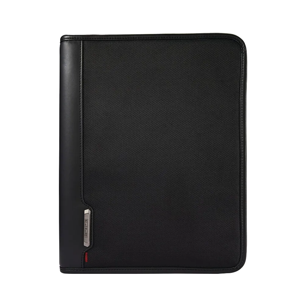 Xenon Business Polyester Padfolio with Zipper Closure, Black (116466-1041)<Samsonite Clearance
