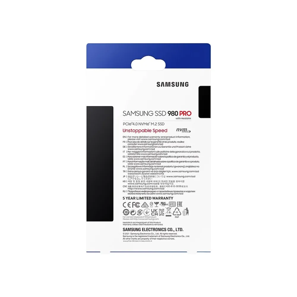 Outlet Samsung 980 PRO 1TB M.2 PCI Express Internal Solid State Drive (MZ-V8P1T0CW)